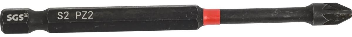 Бита крестовая ударная Pozidriv PZ SGS, сталь S2 - фото